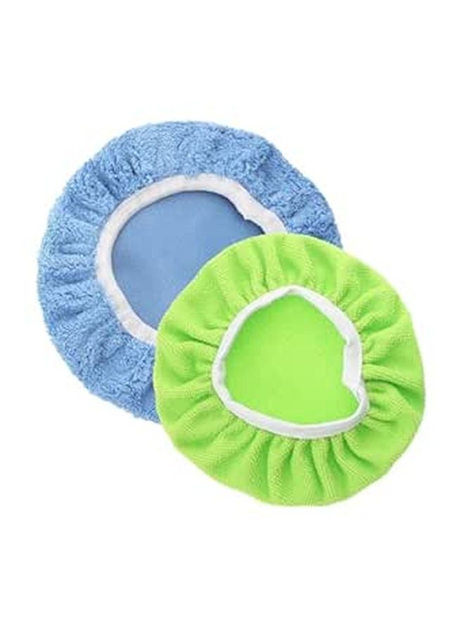 2PCS Fleece and Microfiber Car Polishing Pad Kit for Waxing Detailing Scratch Removal Shine Restoration - Image 1