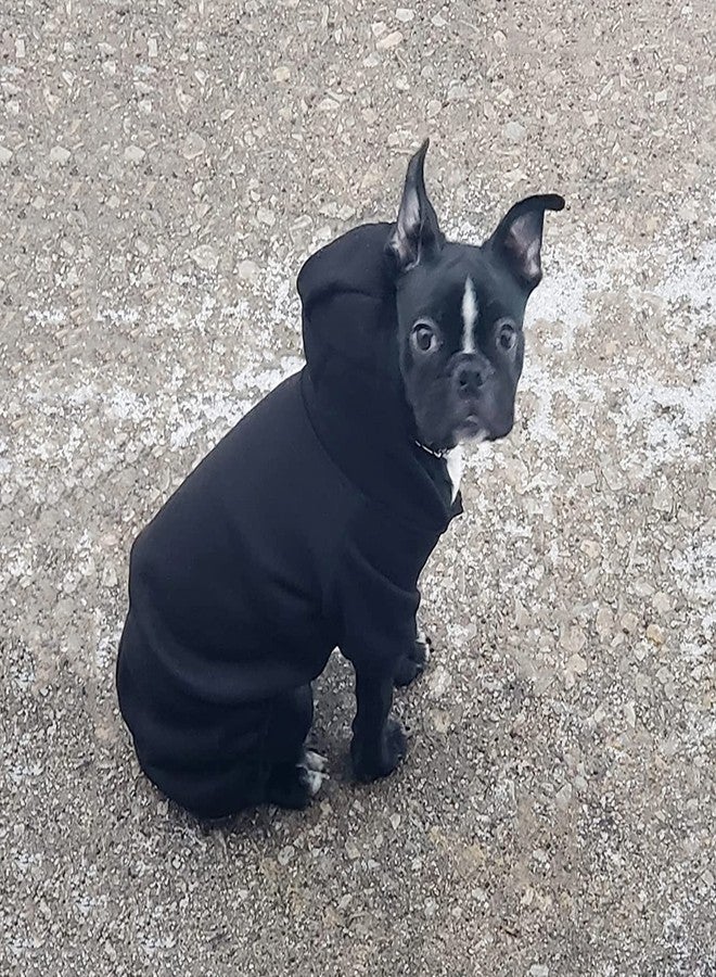 LifeWheel Fleece Dog Sweatshirt with Buttons, Winter Warm Cotton Puppy Hoodie, Dog Pajamas, Cold Weather Coats for Small, Medium, Large Dogs & Cats - Image 2