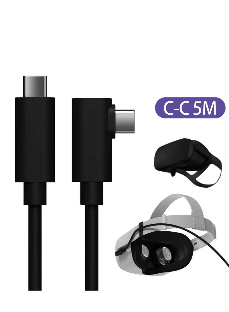 Zikra Type-C Streaming Cable for Quest 2 and Oculus Link Virtual Reality Headsethigh Speed Data Transfer and Fast Charging Connection Cable (5M) - Image 3