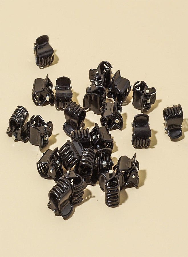 LINYUEARUI 100PCS Tiny Hair Clips for Girl,Mini Claw Clips for Women, 1cm Black Plastic Mini Claw Clips for Babies, Hair Accessories for Women,Non Slip Pins Hair Clamps,Designed for Thin Or Thick Hair,Good Gift - Image 2