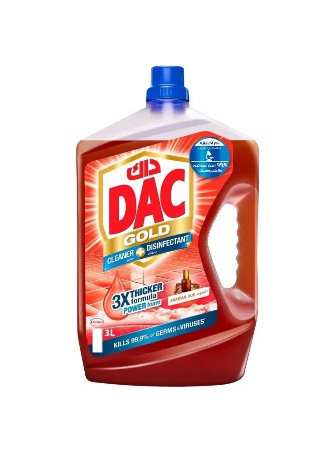 Dac Gold Multipurpose Disinfectant Cleaner Arabian Oud 3 Ltr - Image 1