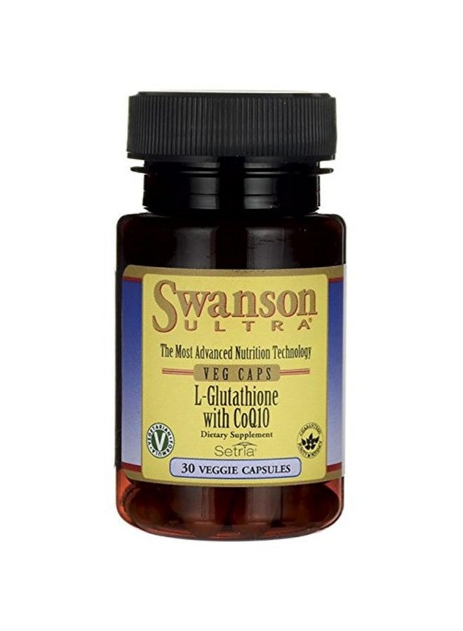 Swanson ULT L-GLUTATHIONE W/COQ10 30 Vegan C - Image 1