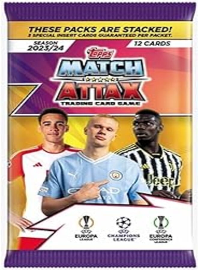 Topps Match Attax 2023/2024 Trading Card Single Pack (12 Cards)