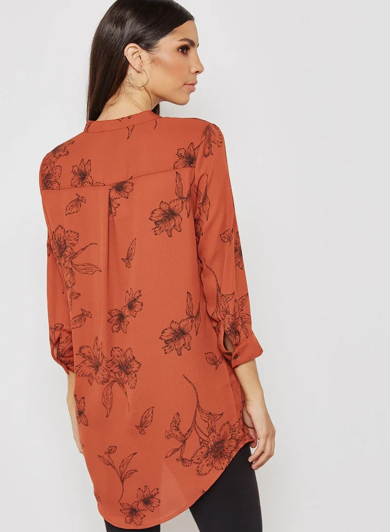 FOREVER 21 Floral Print Shirt