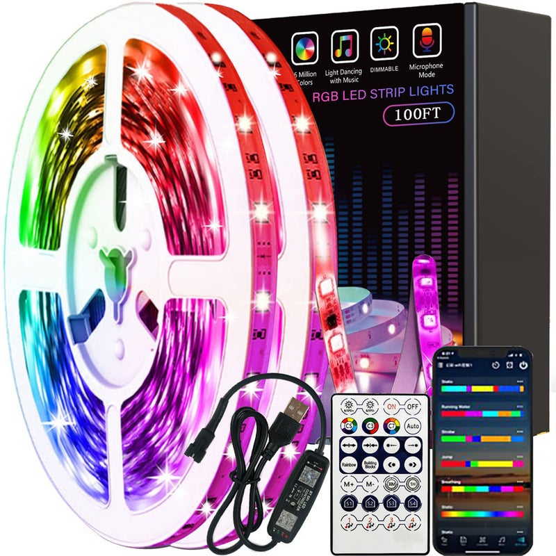 شريط إضاءة RGB لجو سطح المكتب - شريط إضاءة USB هولوغرامي سعة 5 فولت - Image 5