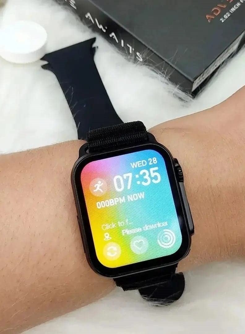 micro speed Smart Watch Ultra With Health Fitness Tracker Sport Watch  Supports 7 addition Wrist Strap 49MM-black - Image 4