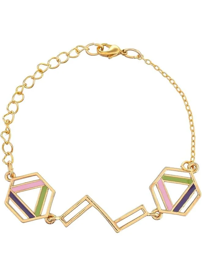 VOYLLA Benzene Enamelled Dainty Bracelet