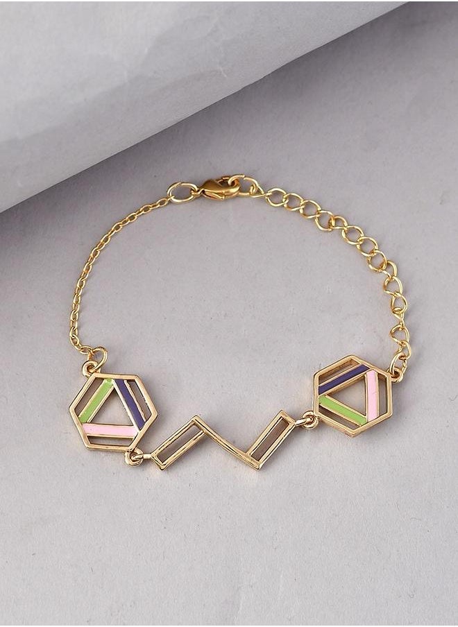 VOYLLA Benzene Enamelled Dainty Bracelet  - Image 1
