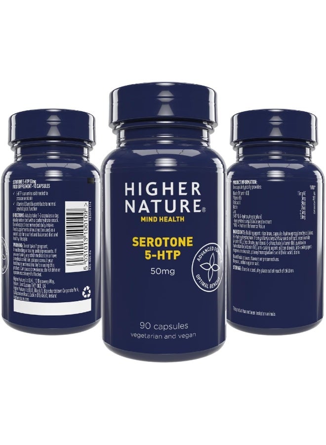 Higher Nature Serotone 50mg - 90 Capsules - Image 5