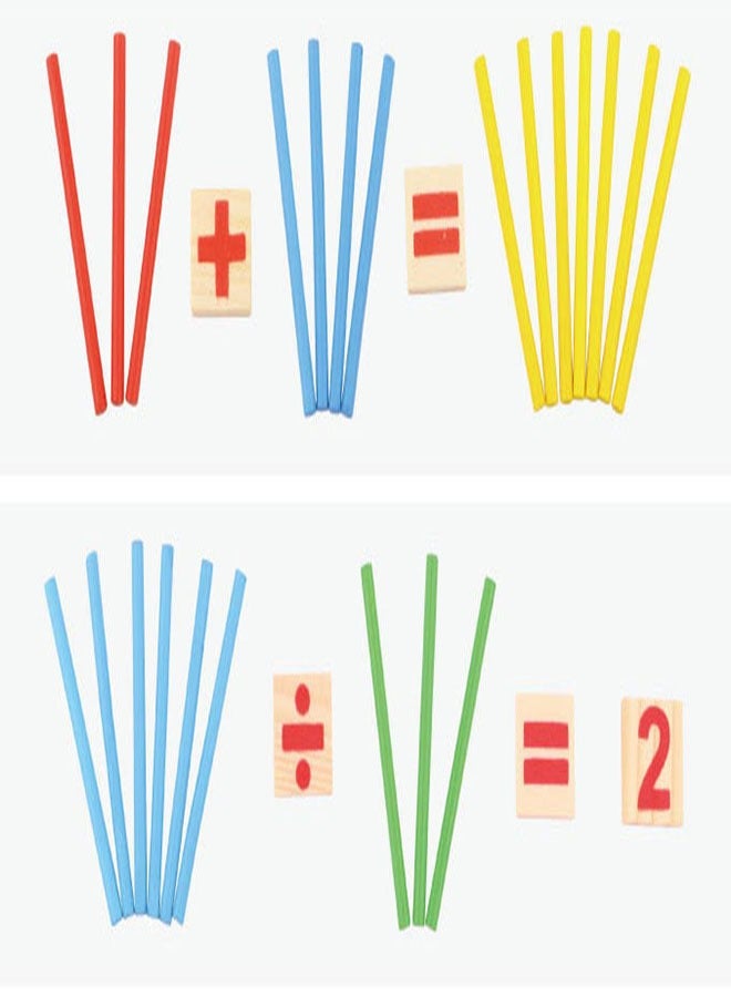 Arabest WoodenMath Teaching Aids Early Education Number Stick Toys  - Image 3