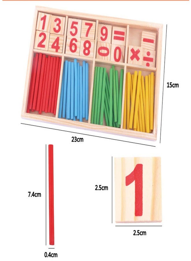 Arabest WoodenMath Teaching Aids Early Education Number Stick Toys  - Image 4