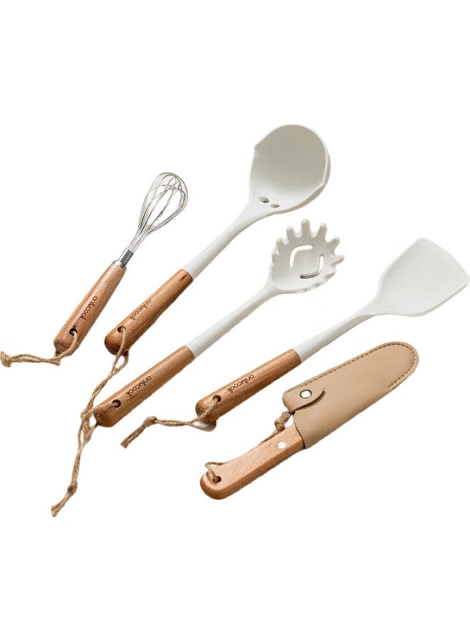 Onlycook Mini Silicone Spatula And Soup Ladle Set, Silicone Spoons And Spatulas, Heat-Resistant Non-Stick Cookware Set With Two Pieces - Image 3