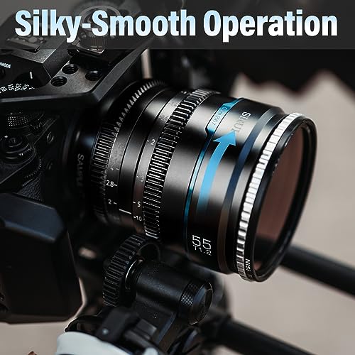 SIRUI Night Walker 55mm S35 Manual Focus Cine Lens, T1.2 Large Aperture Lens for E Mount Cameras, FX30, ZVE-10, A6500, A6600 (MS55E-B, Black) - Image 5