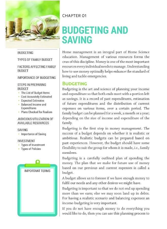 Home Science: Textbook for ICSE Class 10