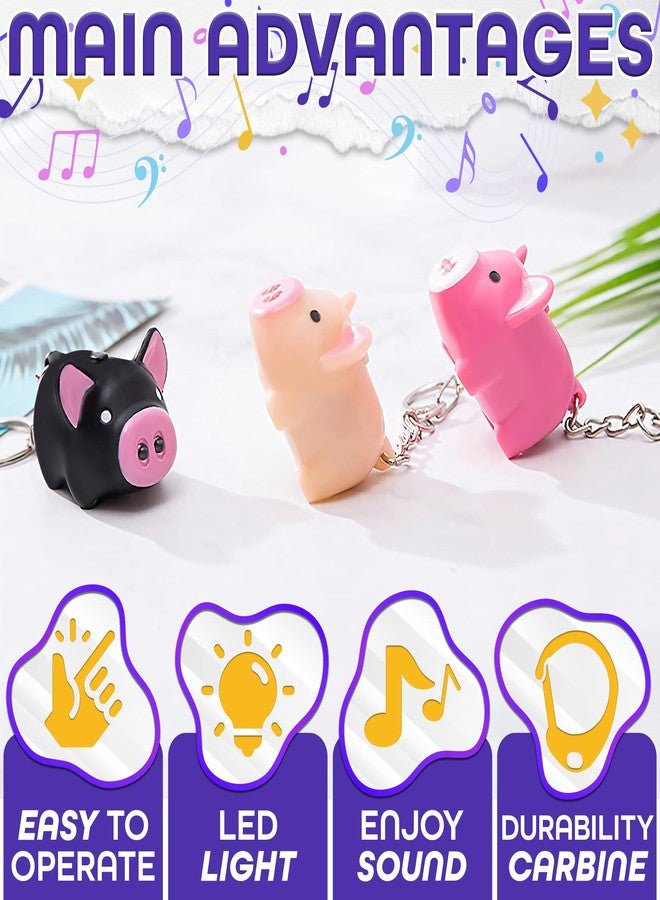KETAR 3 Pcs Pig Cute Keychain - Animal Keychain Pig Stuff Accessories for Women Funny Key Chain - Keychains Cute Animal - Image 4