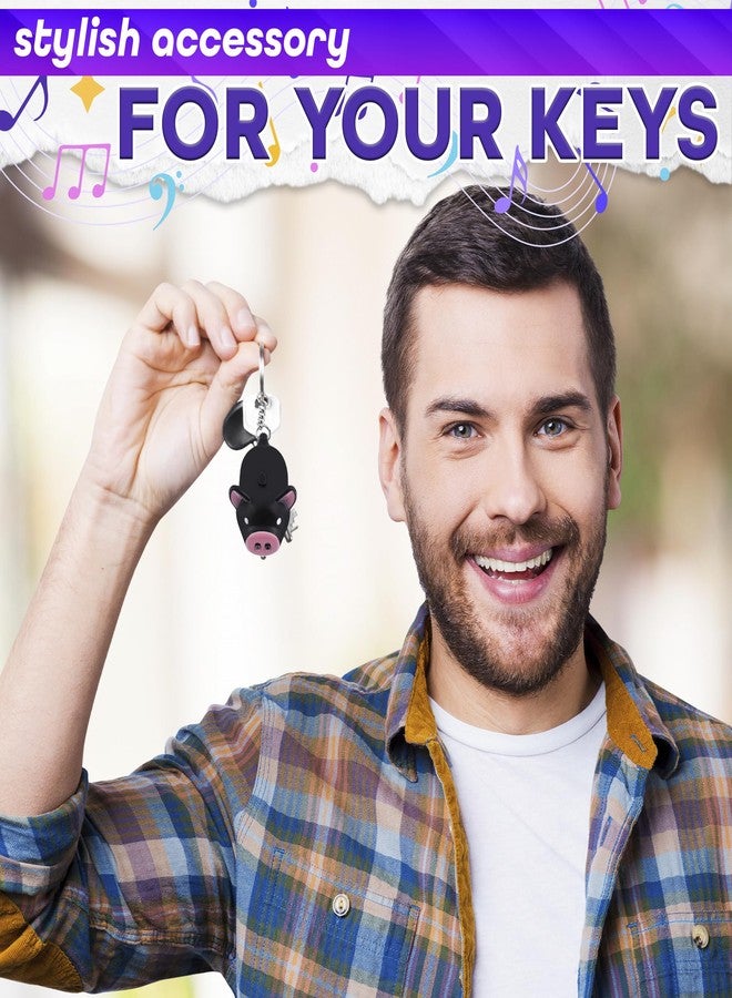 KETAR 3 Pcs Pig Cute Keychain - Animal Keychain Pig Stuff Accessories for Women Funny Key Chain - Keychains Cute Animal - Image 5