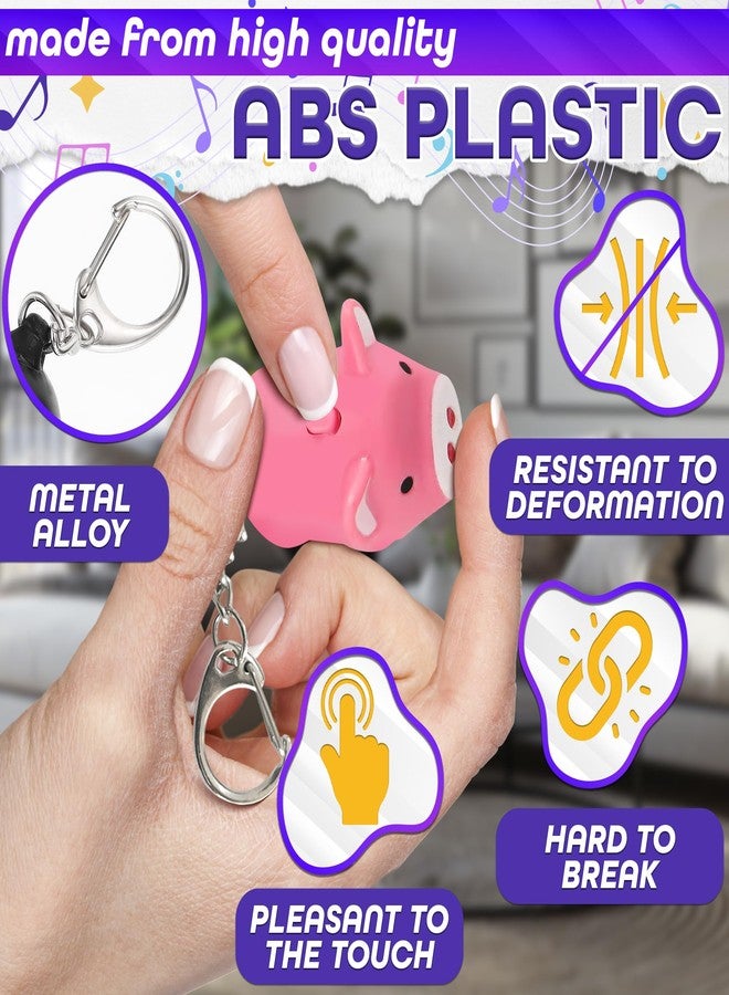 KETAR 3 Pcs Pig Cute Keychain - Animal Keychain Pig Stuff Accessories for Women Funny Key Chain - Keychains Cute Animal - Image 3