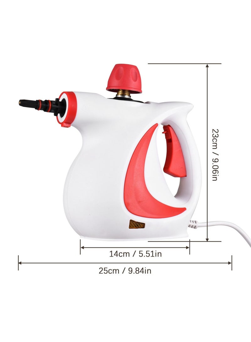Bukela Handheld Steam Cleaner, Multipurpose Portable High Pressure Steamer with Safety Lock and 9 Accessory, Chemical Free All Natural Steam Cleaner for Home, Upholstery, Car, Floor and Tile - Image 5