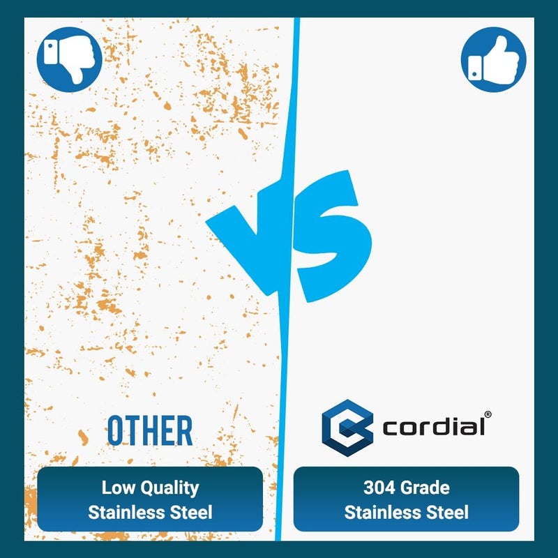 Cordial 304 Stainless Steel Towel Ring Without Lid for Bathroom, Napkin Ring for Wash Basin, Towel Holder, Napkin Holder, Towel Hanger, Bathroom Aessories, Crome - Image 4