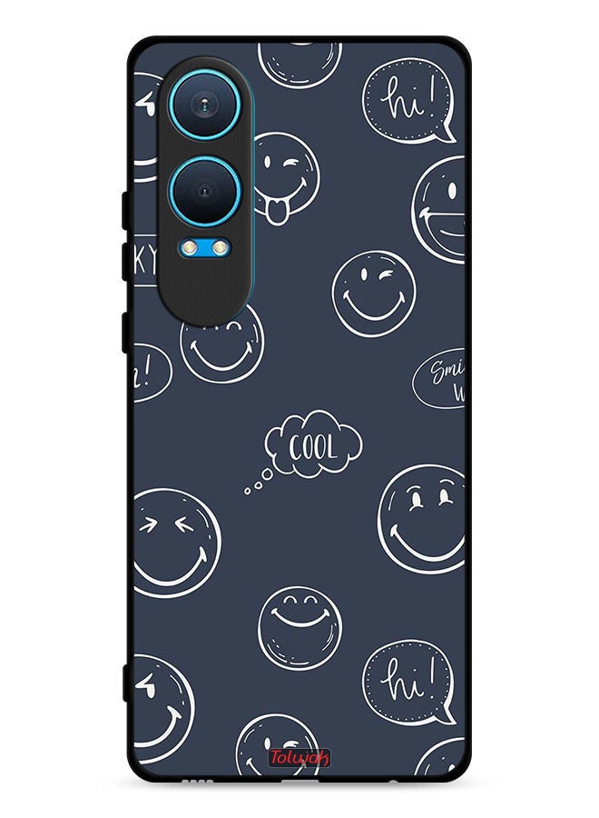 Tolwak OnePlus Nord CE4 Lite 5G Protective Case Cover Cool Faces Tags - Image 1