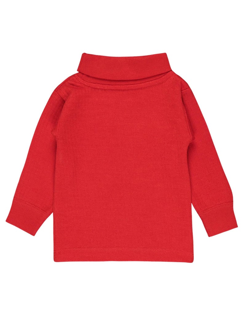 BODYCARE Baby Thermal Top & Bottom Set (1, Tomato Red, 3-6 Months) - Image 2