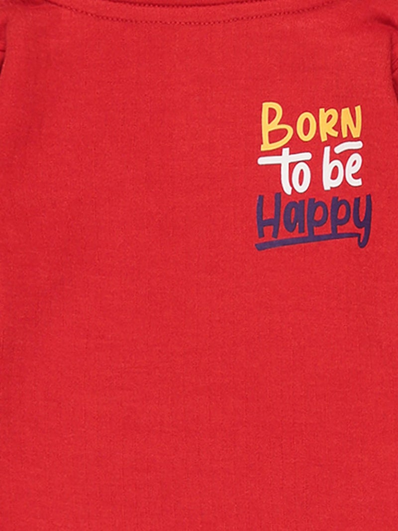 BODYCARE Baby Thermal Top & Bottom Set (1, Tomato Red, 3-6 Months) - Image 3