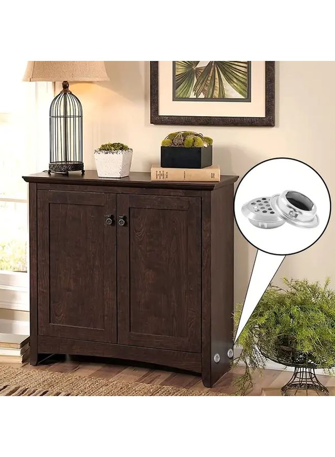 10 قطعة من مشابك التهوية من الفولاذ المقاوم للصدأ، فتحات تهوية مستديرة مقوسة للخزائن والدواليب - Image 3