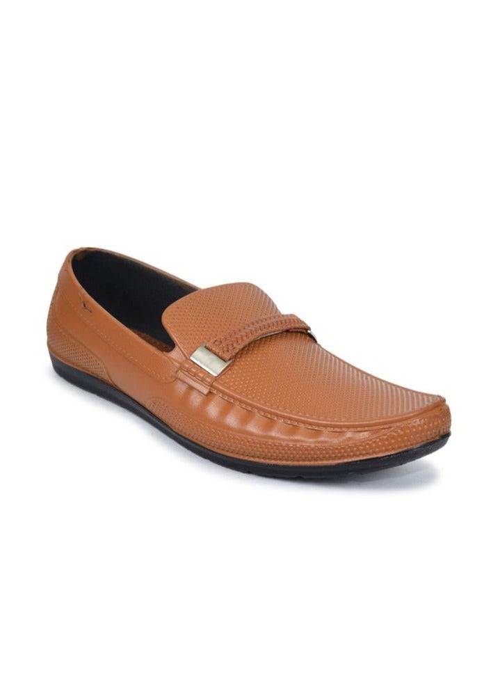 Ajanta Men Formal Shoes PG 440 - Slip-On Shoes, Office Shoes - Tan - Image 1