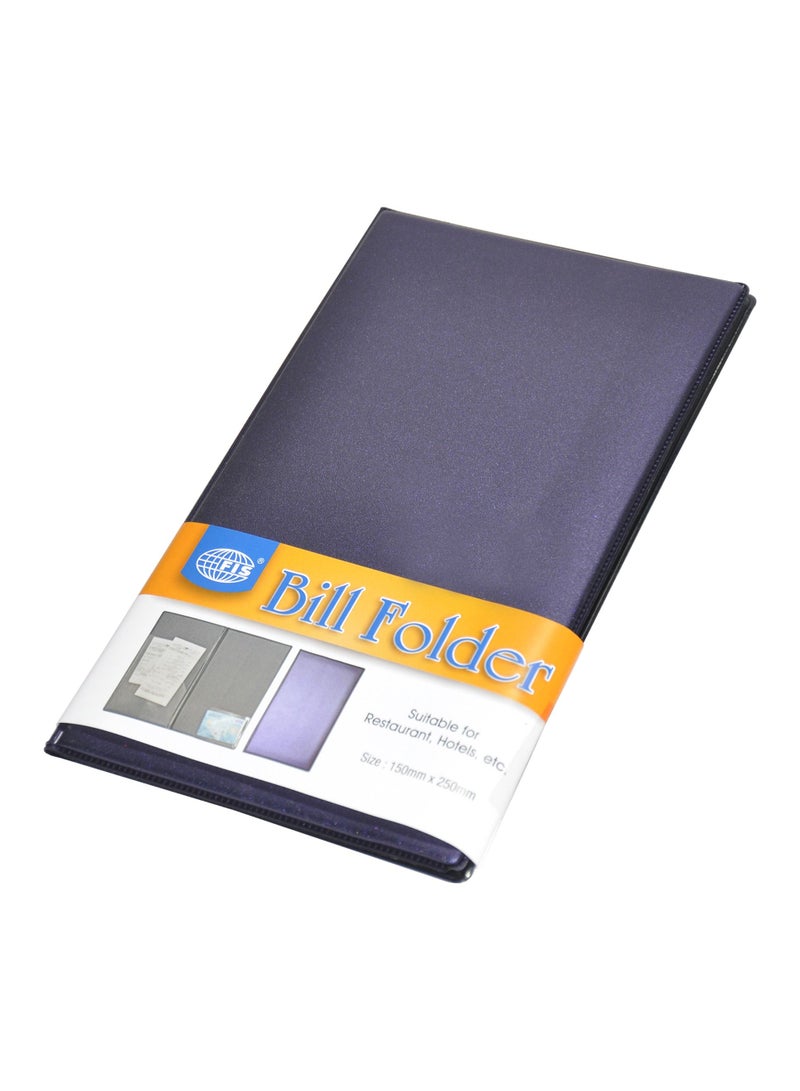 FIS حافظة فواتير غلاف PVC حجم: 150 x 250 مم اللون: بنفسجي - FSCL11NVO - Image 1