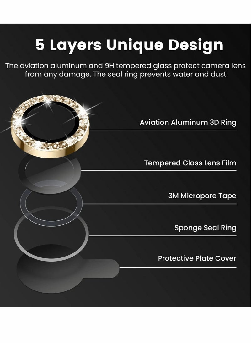 Captaintech Camera Lens Protector for iPhone 14 Pro / 14 Pro Max, 9H Tempered Glass Camera Cover Screen Protector - Image 5