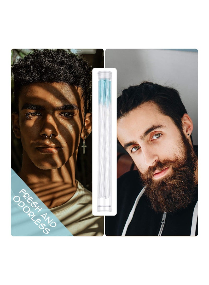 KASTWAVE 180 قطعة منظف ثقوب الأقراط، مجموعة العناية بالأذن لإزالة الروائح العطرية الوردية، خيط ثقوب الاستخدام لمرة واحدة، أداة تنظيف العناية بالثقوب (أزرق) - Image 3