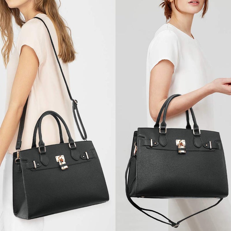 Dasein Women Handbags and Purses Ladies Shoulder Bag Top Handle Satchel Tote Work Bag with Wallet - Image 2