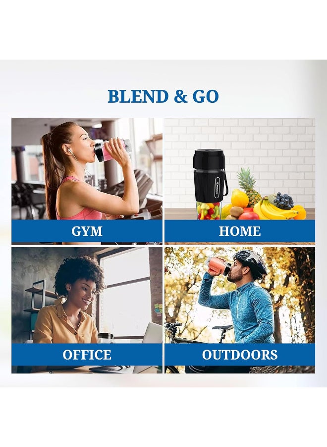 Westinghouse Westinghouse USA Rechargeable Portable Blender – 40W Cordless Smoothie Maker with 300ml BPA-Free Bottle, USB Charging, 6 Stainless Steel Blades, One-Touch Operation (UAE Version) - 2 Years Warranty  - Image 2