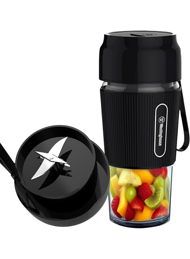 Rechargeable Portable Blender – 40W Cordless Smoothie Maker with 300ml BPA-Free Bottle, USB Charging, 6 Stainless Steel Blades, One-Touch Operation (UAE Version) - 2 Years Warranty