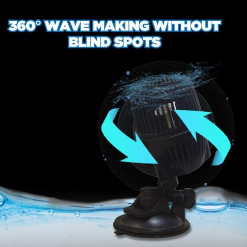 VAYINATO سوبو (WP-400M | 15W | 10000L/H) صانع موجات أحادي الطاقة بزاوية 360 درجة | تحسين حركة الماء خاصة لأحواض الأسماك المالحة - Image 5