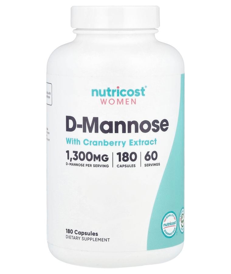 Nutricost Women D-Mannose with Cranberry Extract 180 Capsules