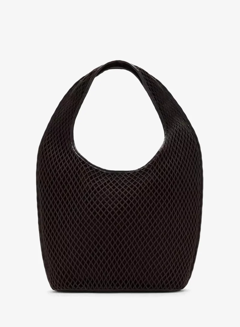 Mango  Mesh Bucket Bag for Women | Best Price UAE