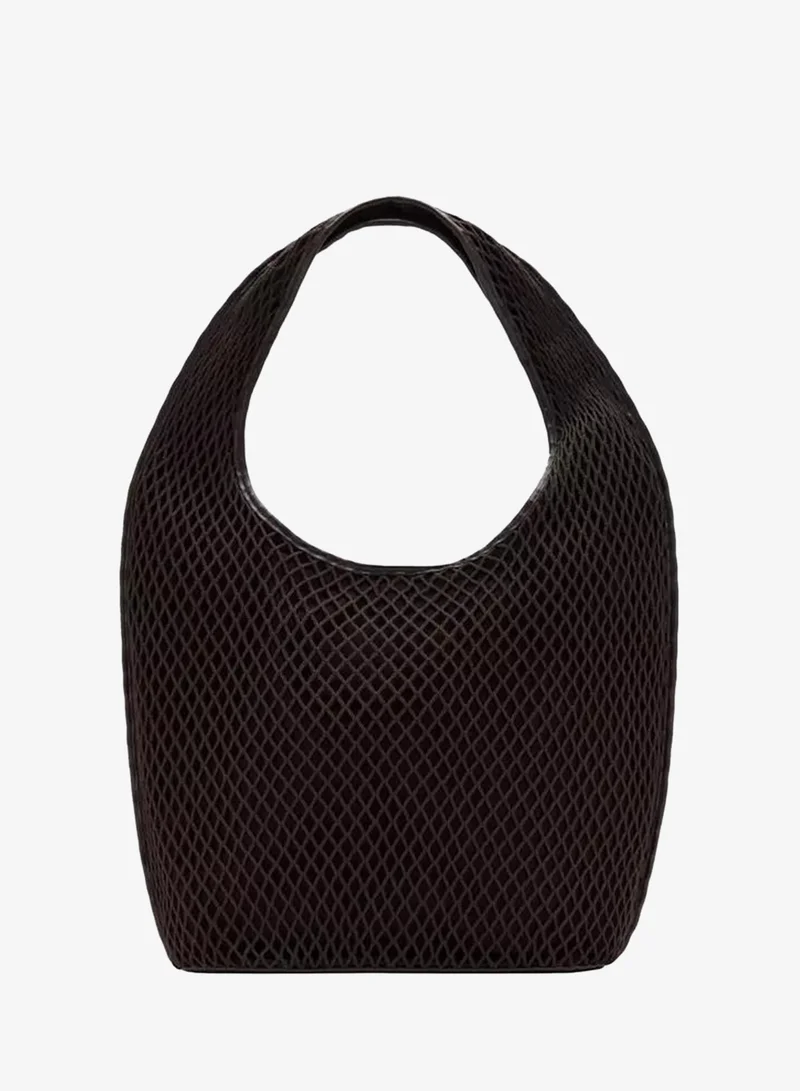 Mango  Mesh Bucket Bag for Women | Best Price UAE