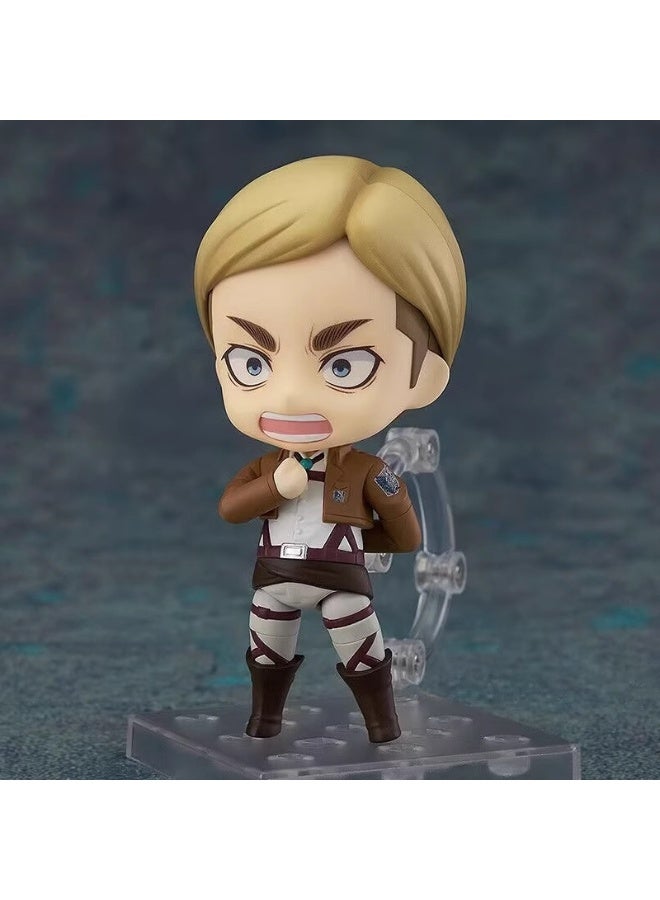 عام هجوم على تيتان إروين سميث المنقولة استبدال الوجه دمية نموذج الديكور سطح المكتب الديكور لعبة هدية للعائلة والأصدقاء - Image 4