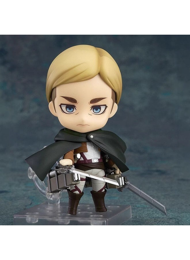 عام هجوم على تيتان إروين سميث المنقولة استبدال الوجه دمية نموذج الديكور سطح المكتب الديكور لعبة هدية للعائلة والأصدقاء - Image 1