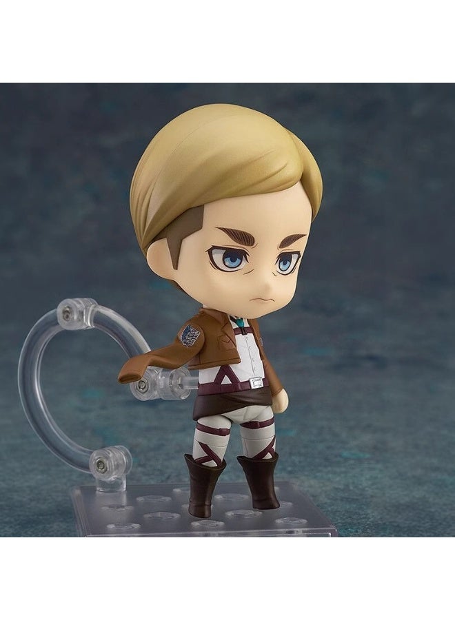 عام هجوم على تيتان إروين سميث المنقولة استبدال الوجه دمية نموذج الديكور سطح المكتب الديكور لعبة هدية للعائلة والأصدقاء - Image 5