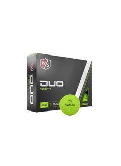 Wilson Duo Soft Green 12 Golf Balls  Color: Green  - Image 1