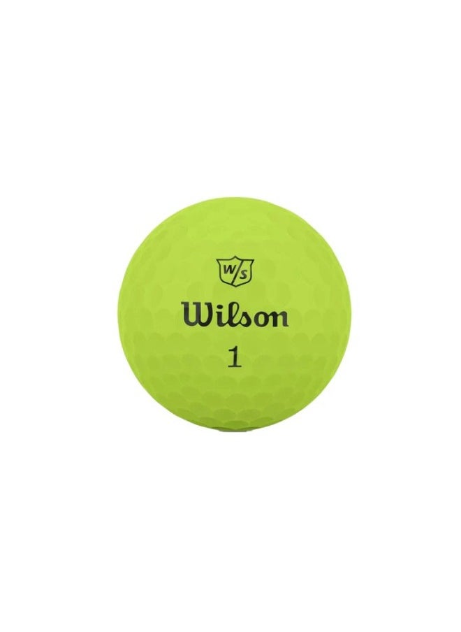 Wilson Duo Soft Green 12 Golf Balls  Color: Green  - Image 3