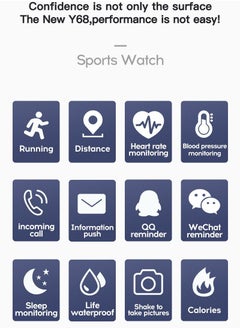 GELESE New smart bracelet sports mode heart rate and blood pressure monitoring step counting sports bracelet white  - Image 2