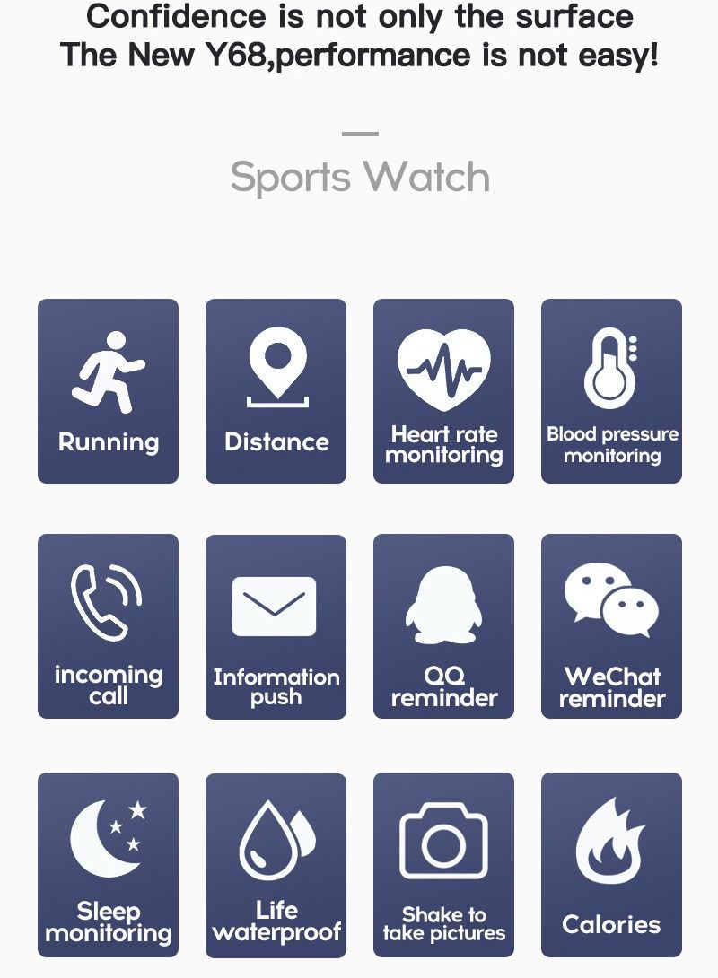 GELESE New smart bracelet sports mode heart rate and blood pressure monitoring step counting sports bracelet white  - Image 2