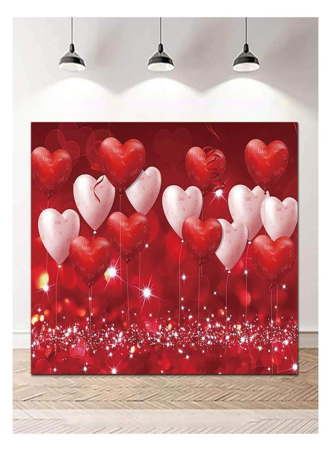 XLL Red Hearts Balloons Love Valentine''s Day Theme Photography Backdrops 7x5ft Wedding Anniversary Wedding Bridal Shower Mother''s Day Photo Background Couple Studio Portrait Pictures Shoot Props Vinyl - Image 4
