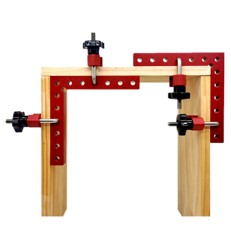 3/6/12 piece set of woodworking right angle clamp aluminum alloy angle ruler 90 degree right angle fixing fixture(140mm 3-piece set) - Image 4