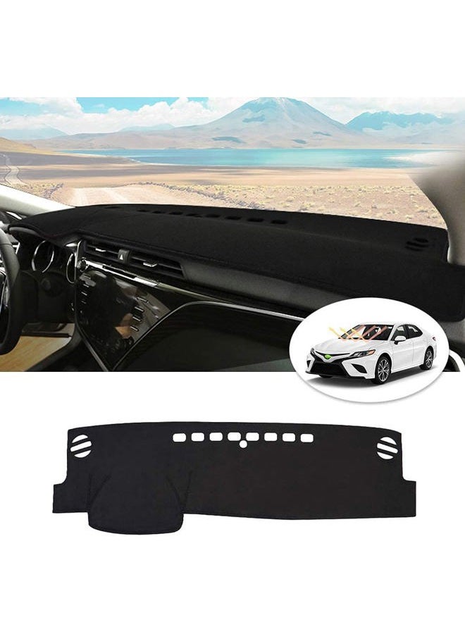 Autorder Custom Fit for Dashboard Cover Mat Toyota Camry 2018-2021 2022 2023 Accessories Dash Cover Nonslip Flannel Dash Mat Protector Sunshade No Glare (Without HUD) - Image 1
