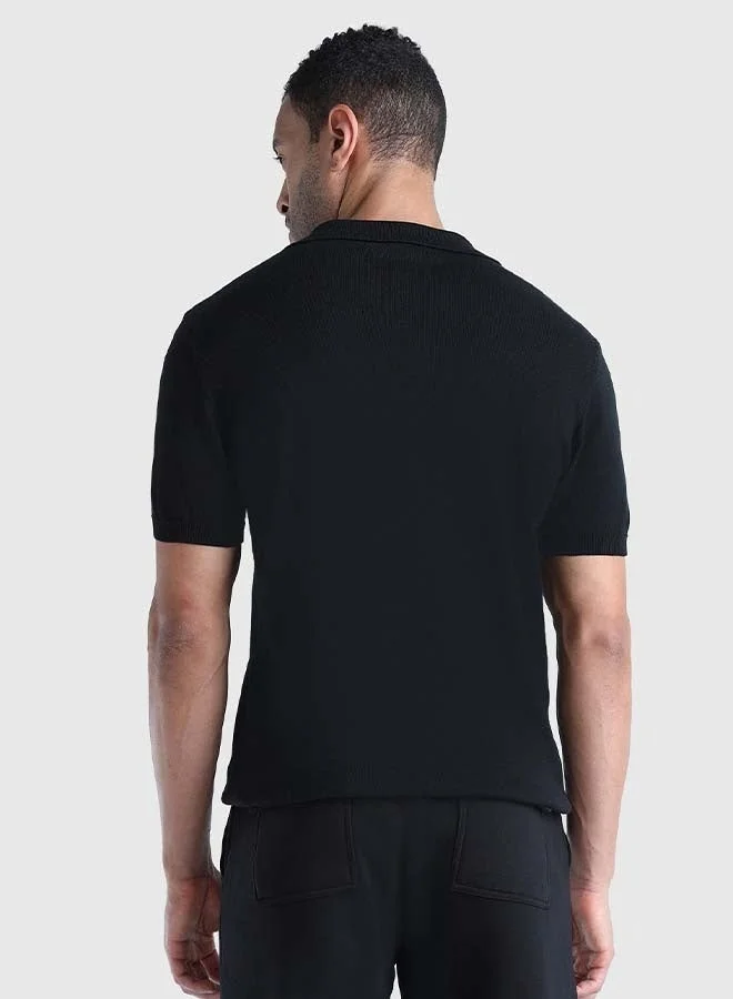 Musclemind Men's Flat Knit Polo