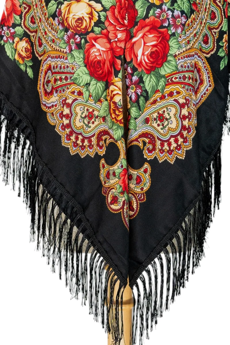 D'daniela  Dina Women's Eastern European Cotton Tassel Shawl for Women | Best Price UAE